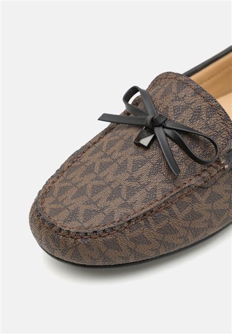 michael kors black brown mocassins